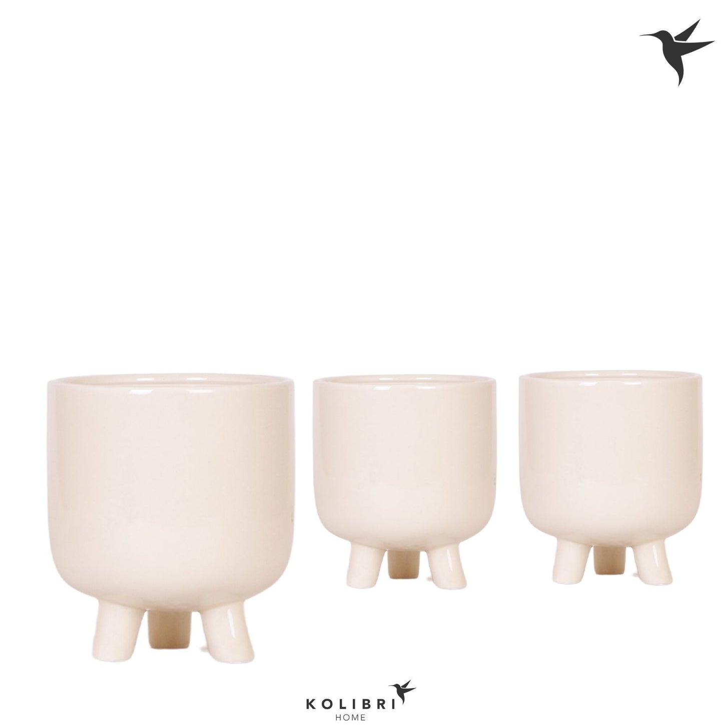 Kolibri Home Gummy pot travertine 13cm 12cm Pot