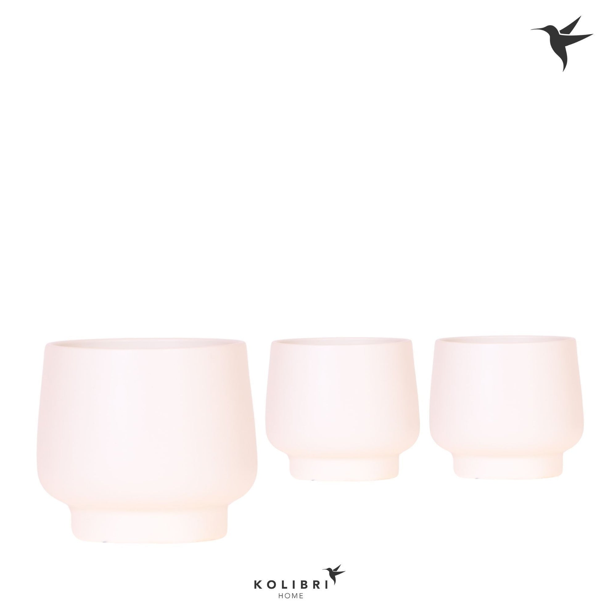 Kolibri Home Scandic pot white 13cm 12cm Pot