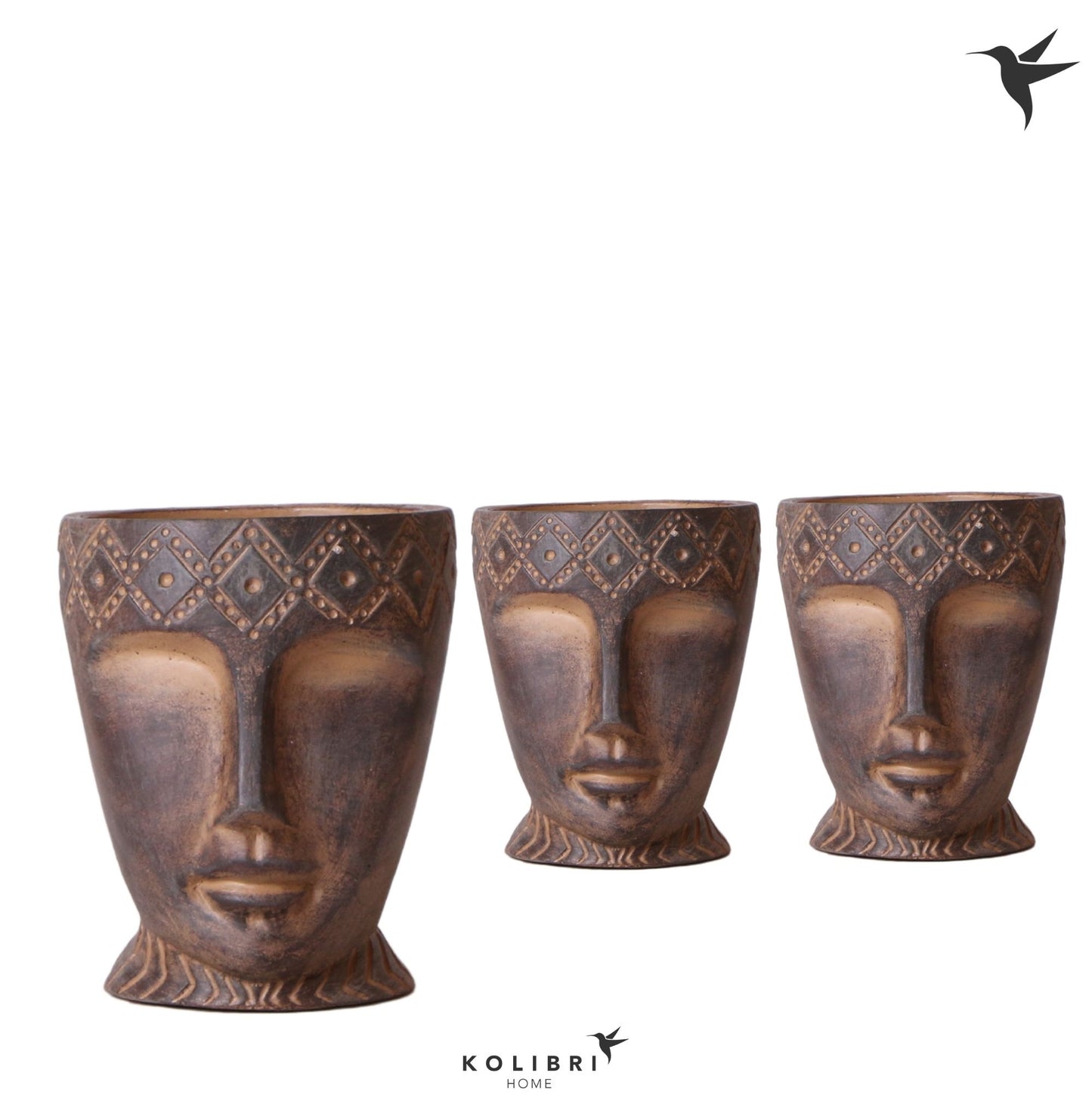 Kolibri Home Totem Mask pot 20cm 12cm Pot
