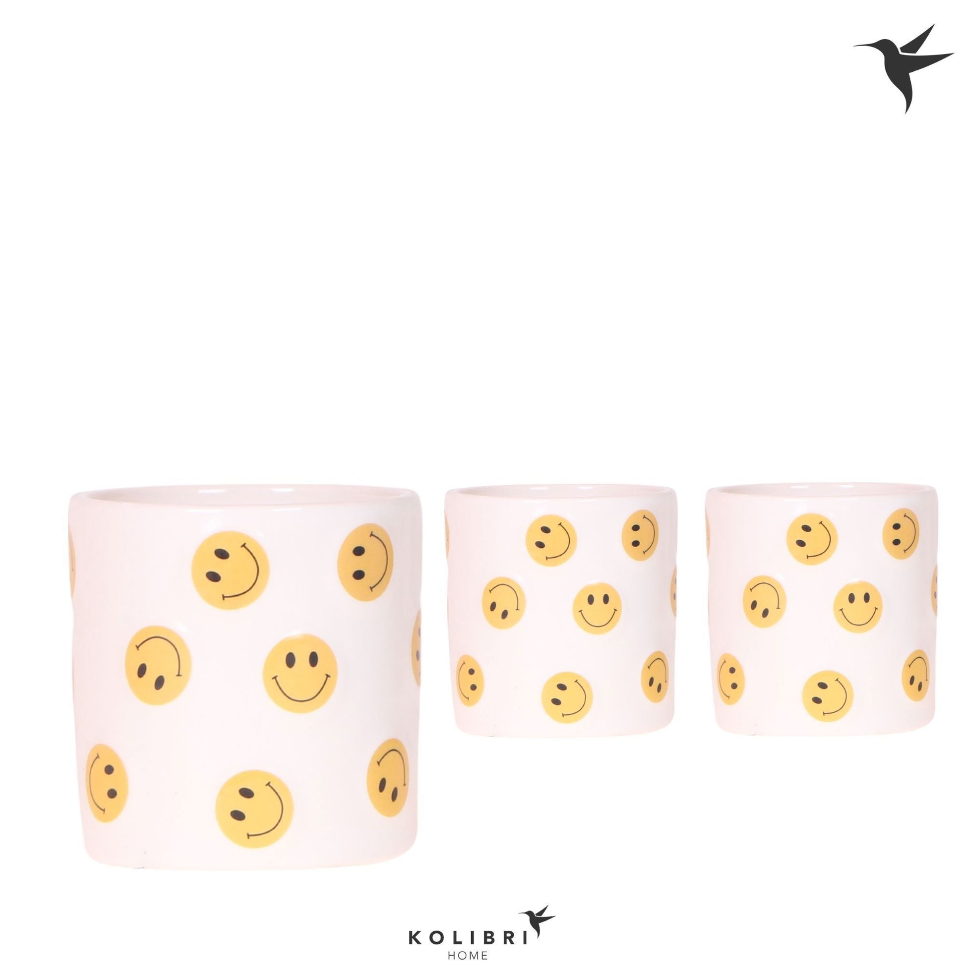 OK Plant Kolibri Home Smiley pot Pack of 8