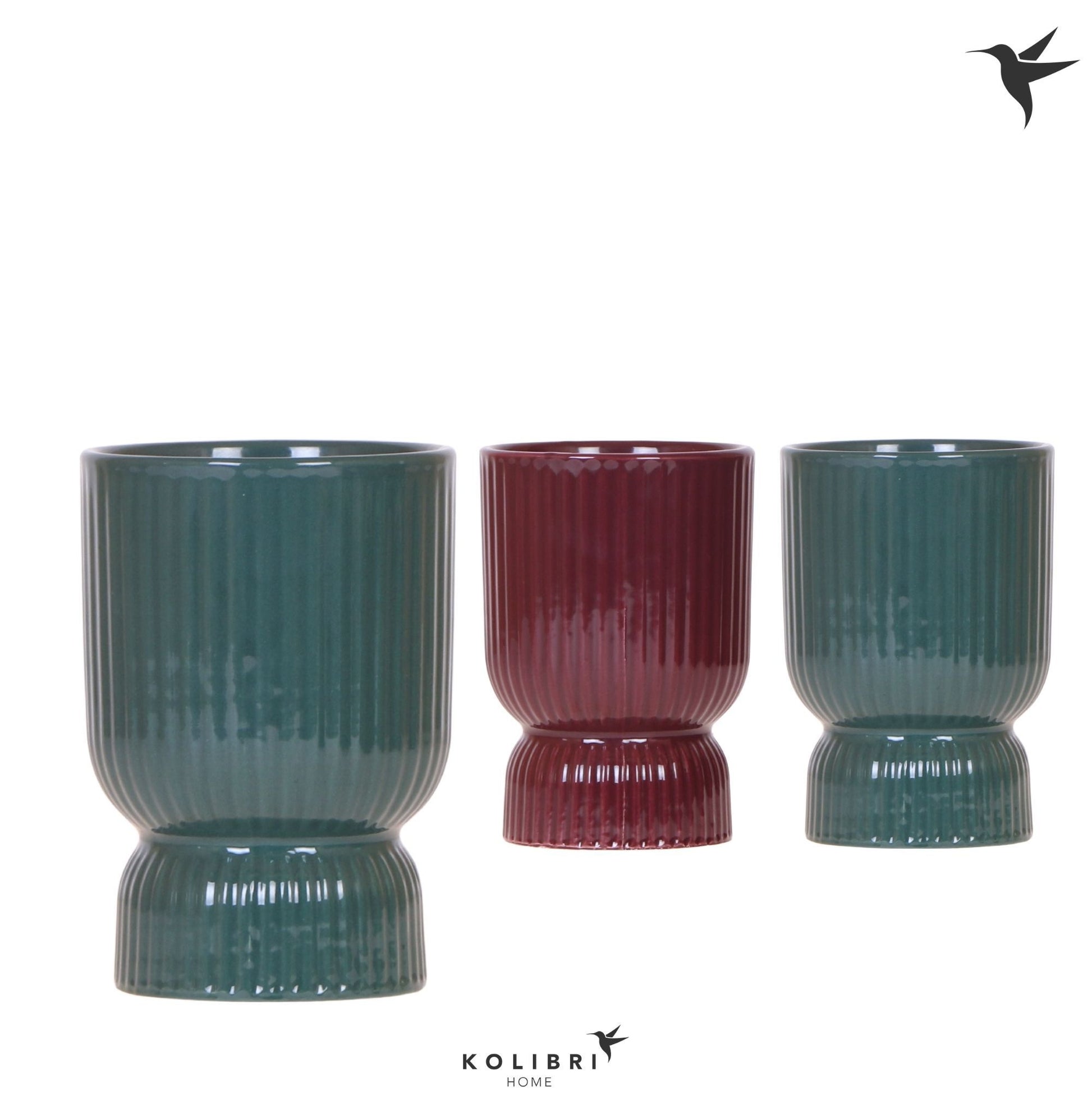 OK Plant Kolibri Home Diabolo pot green mix Pack of 7