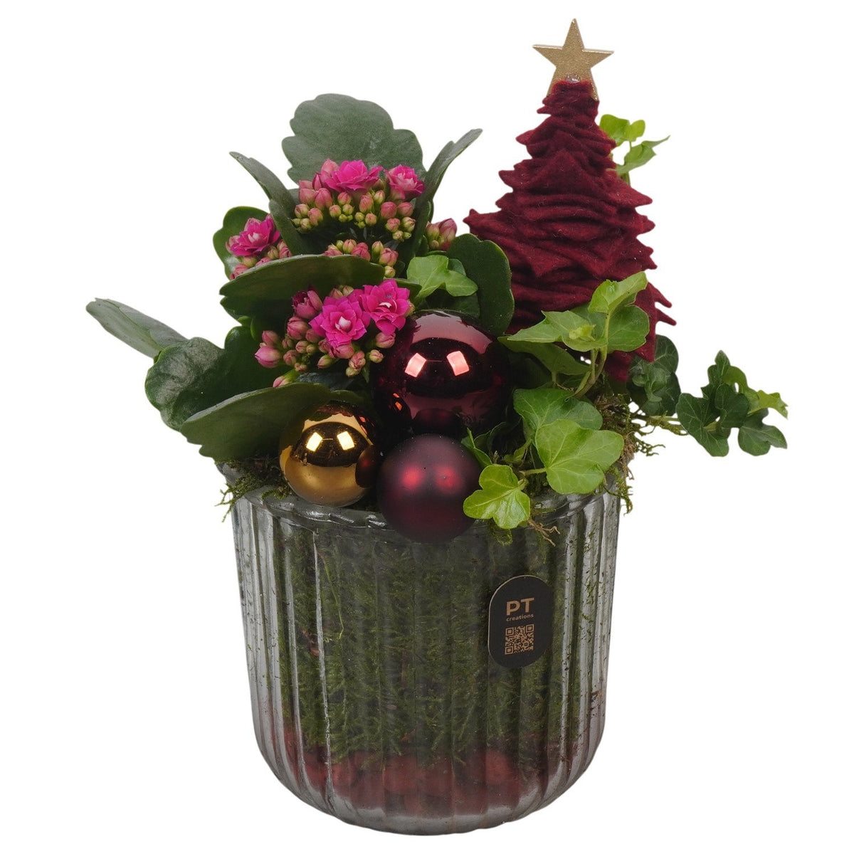 Christmas arrangement 24cm 12cm Pot