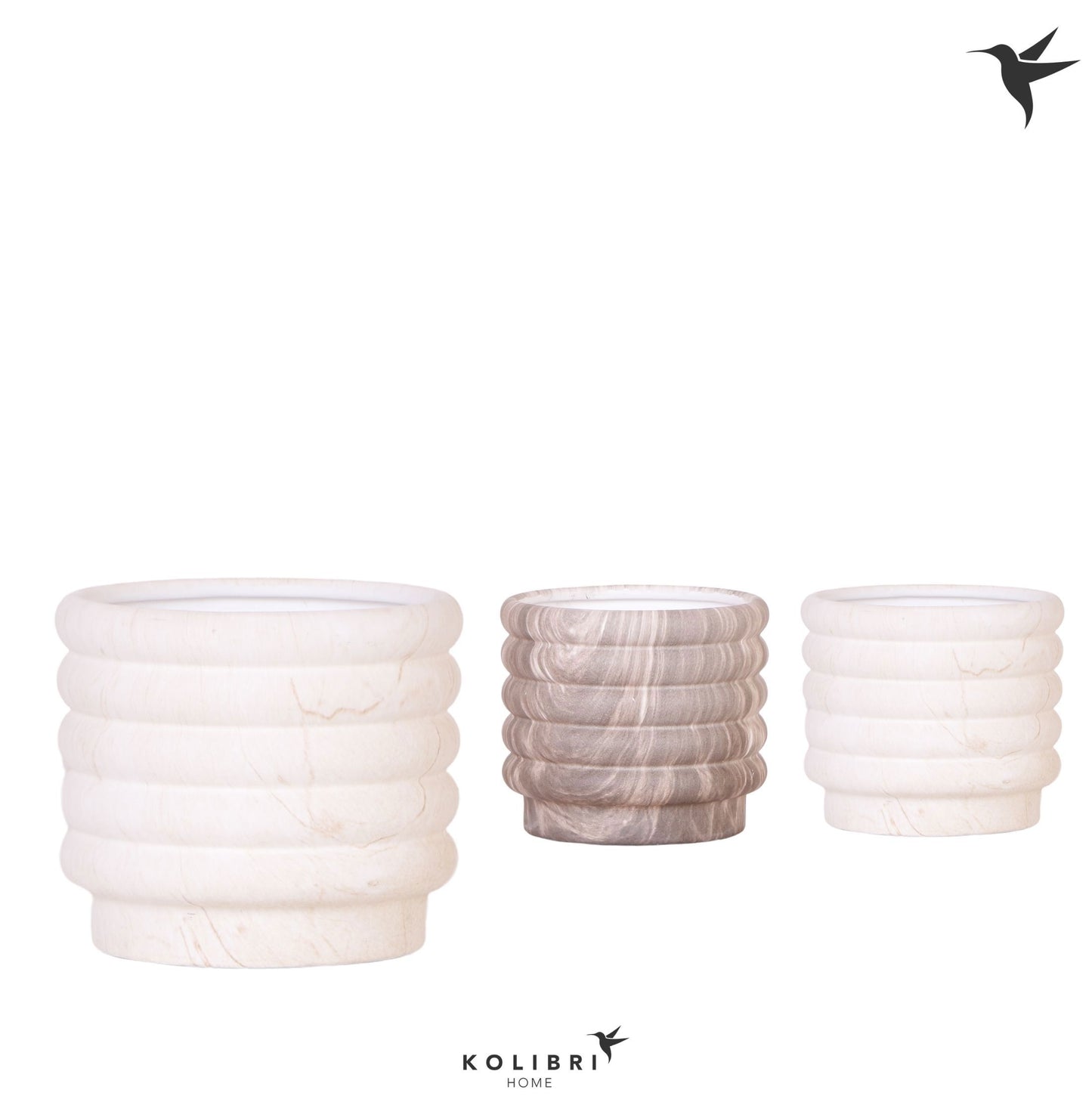 Kolibri Home Marble pot mix 12cm 12cm Pot