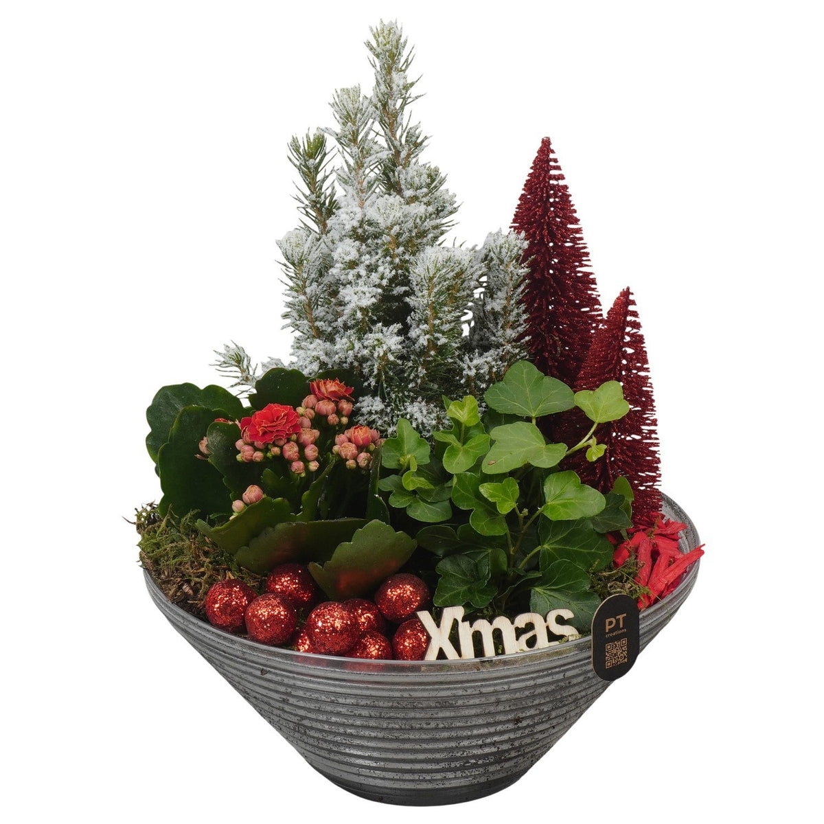 Christmas arrangement 26cm 19cm Pot