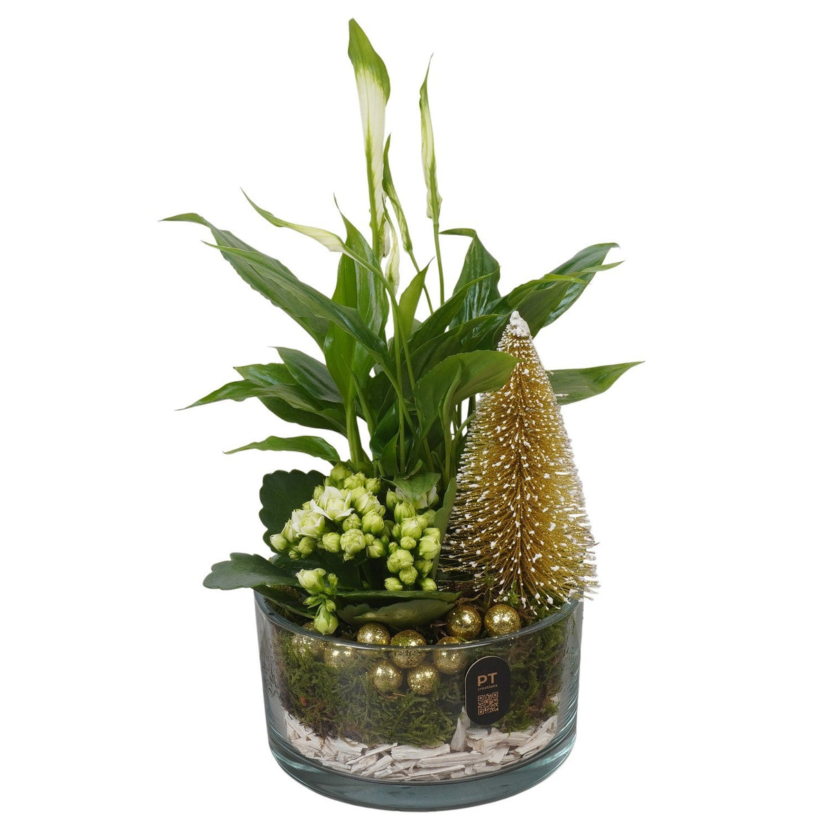 Christmas arrangement 27cm 14cm Pot