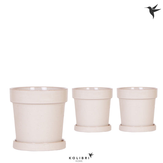Kolibri Home Flower pot sand 14cm 12cm Pot